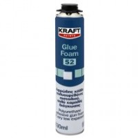 Αφρώδης Κόλλα Πολυουρεθάνης Πιστολιού, Πολύ Χαµηλής Διόγκωσης Kraft Glue Foam 52